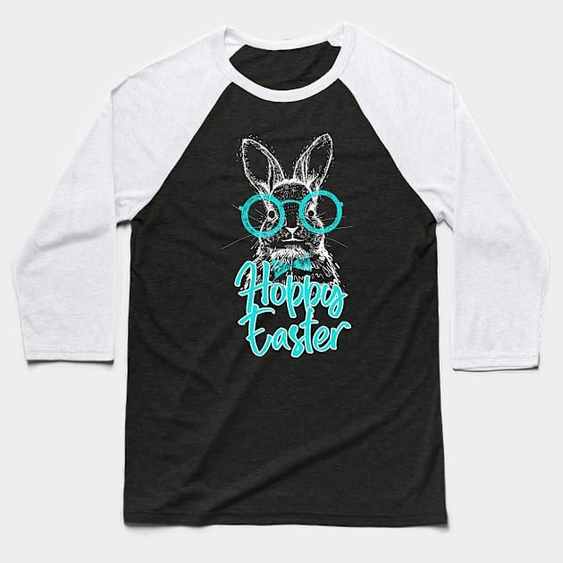 Hoppy Easter | Happy Easter Bunny pun funny sarcastic Shirt Baseball T-Shirt by MerchMadness